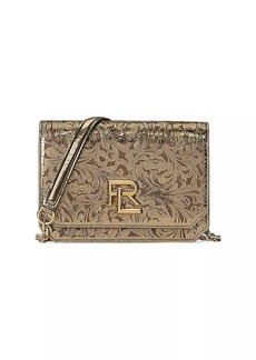 Ralph Lauren Mini Metallic Leather Crossbody Wallet