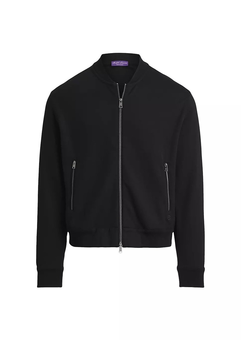 Ralph Lauren Modern Double-Knit Baseball Jacket