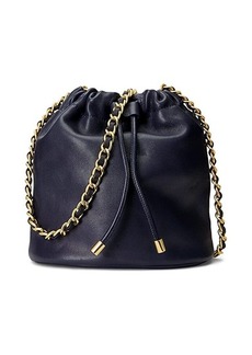 Ralph Lauren Nappa Leather Medium Emmy Bucket Bag
