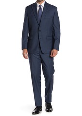 Ralph Lauren Navy Blue Sharkskin 2-Piece Suit