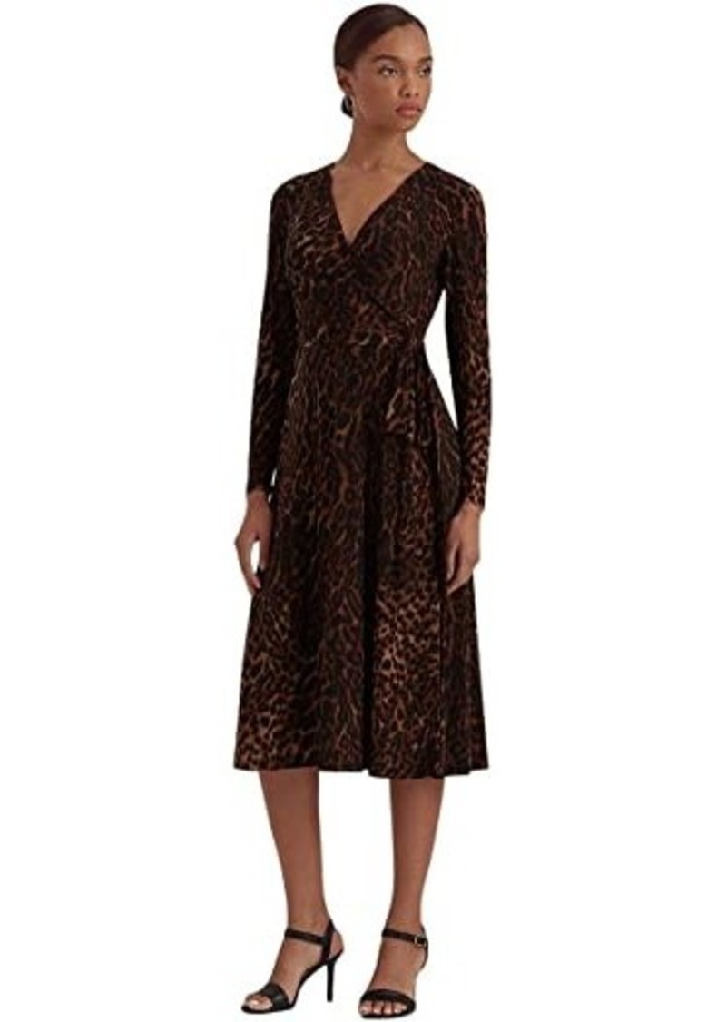 Ralph Lauren Ocelot Print Jersey Dress