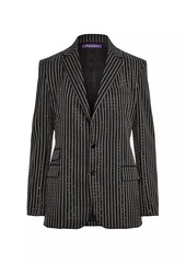 Ralph Lauren Odera Embellished Striped Jacket