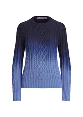 Ralph Lauren Ombré Cable Knit Sweater