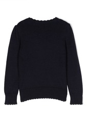 Ralph Lauren: Polo patterned-intarsia cotton sweatshirt