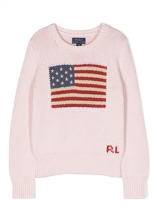 Ralph Lauren patterned intarsia-knit cotton jumper