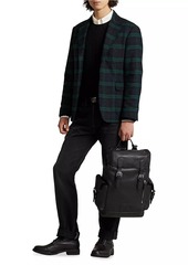 Ralph Lauren Polo Pebbled Leather Medium Backpack