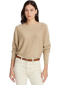 Ralph Lauren Cotton-Blend Dolman-Sleeve Sweater