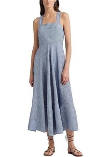 Ralph Lauren Pinstripe Linen Sleeveless Dress