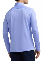 Ralph Lauren Piqué Cotton Long-Sleeve Polo Shirt