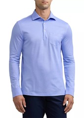 Ralph Lauren Piqué Cotton Long-Sleeve Polo Shirt