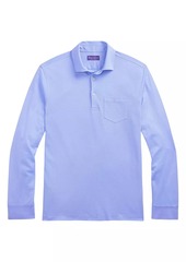 Ralph Lauren Piqué Cotton Long-Sleeve Polo Shirt