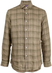 Ralph Lauren plaid-check linen shirt