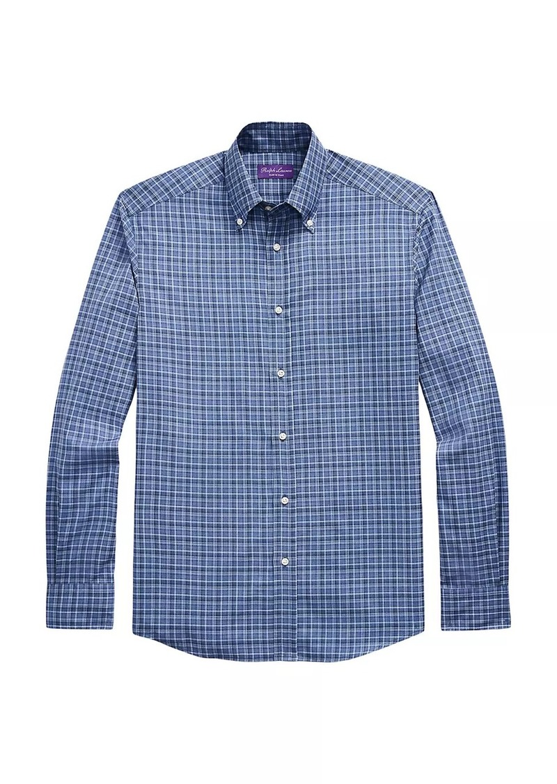 Ralph Lauren Plaid Cotton Button-Down Shirt