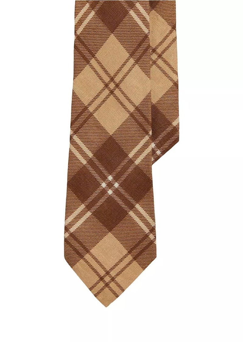 Ralph Lauren Plaid Linen Tie