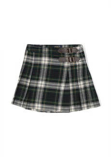 Ralph Lauren plaid pleated cotton skirt