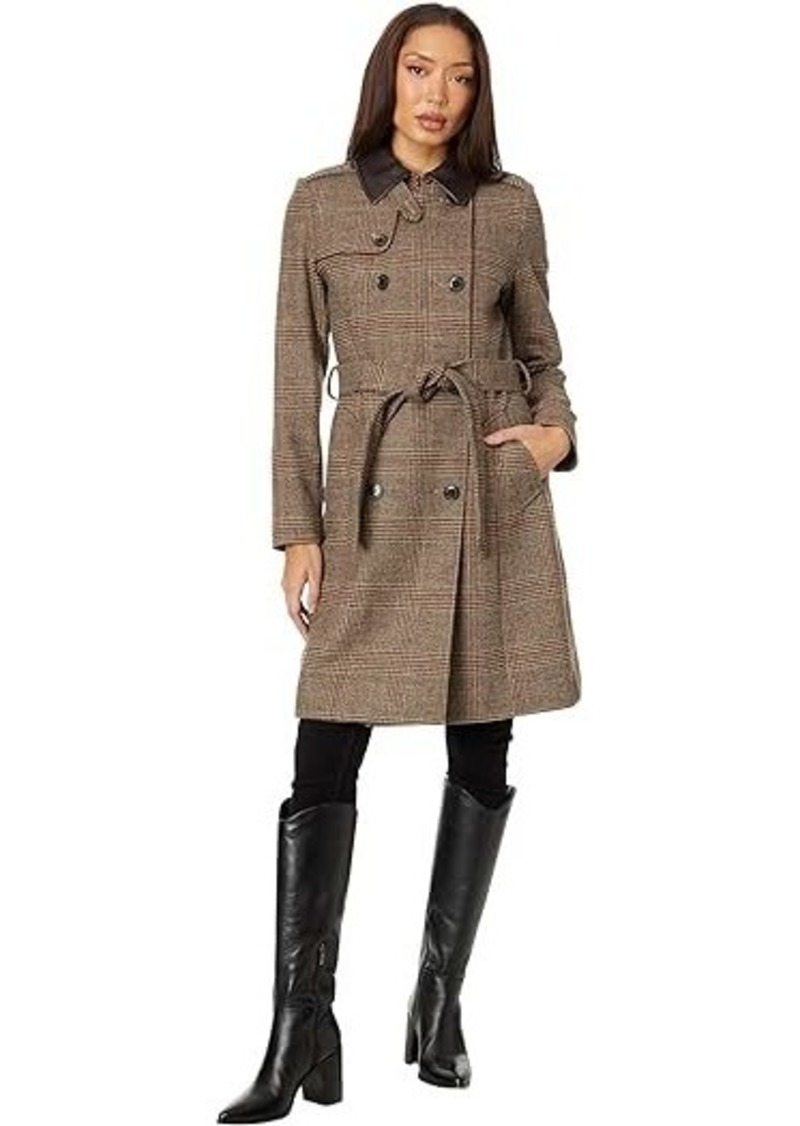 Ralph Lauren Plaid Wool Trench