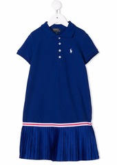 Ralph Lauren pleat-skirt polo dress