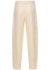 Ralph Lauren Pleated Linen & Silk Pants