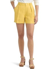Ralph Lauren Pleated Linen-Blend Twill Shorts