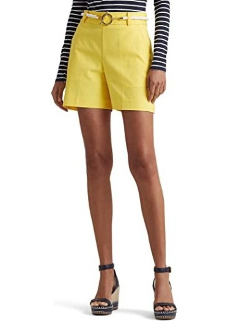 Ralph Lauren Pleated Stretch Cotton Shorts