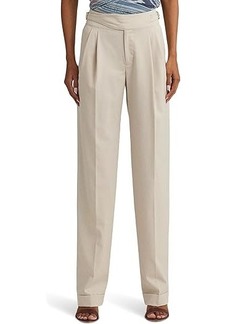 Ralph Lauren Pleated Wool-Blend Twill Straight Pants
