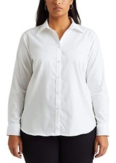 Ralph Lauren Plus Size Cotton Poplin Shirt