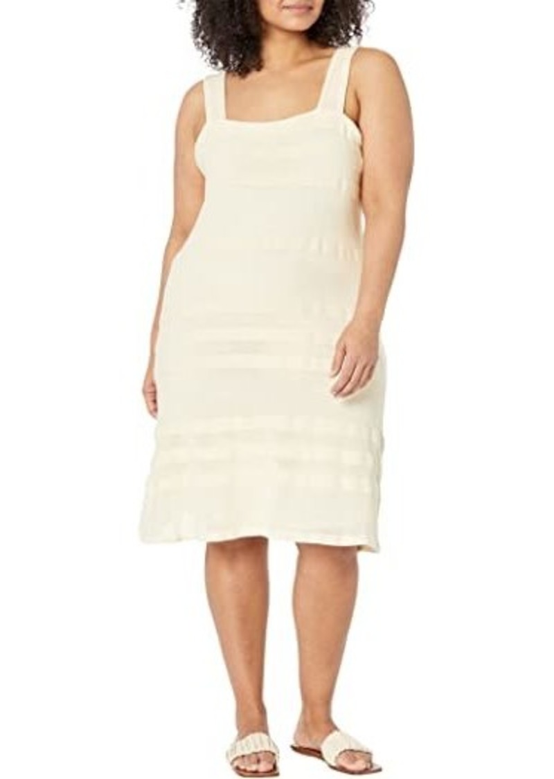 Ralph Lauren Plus Size Striped Knit Sleeveless Dress