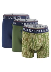 Ralph Lauren Polo 3-Pack 4D Flex Logo Boxer Briefs