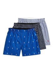 Ralph Lauren Polo 3-Pack Classic Fit Woven Boxers