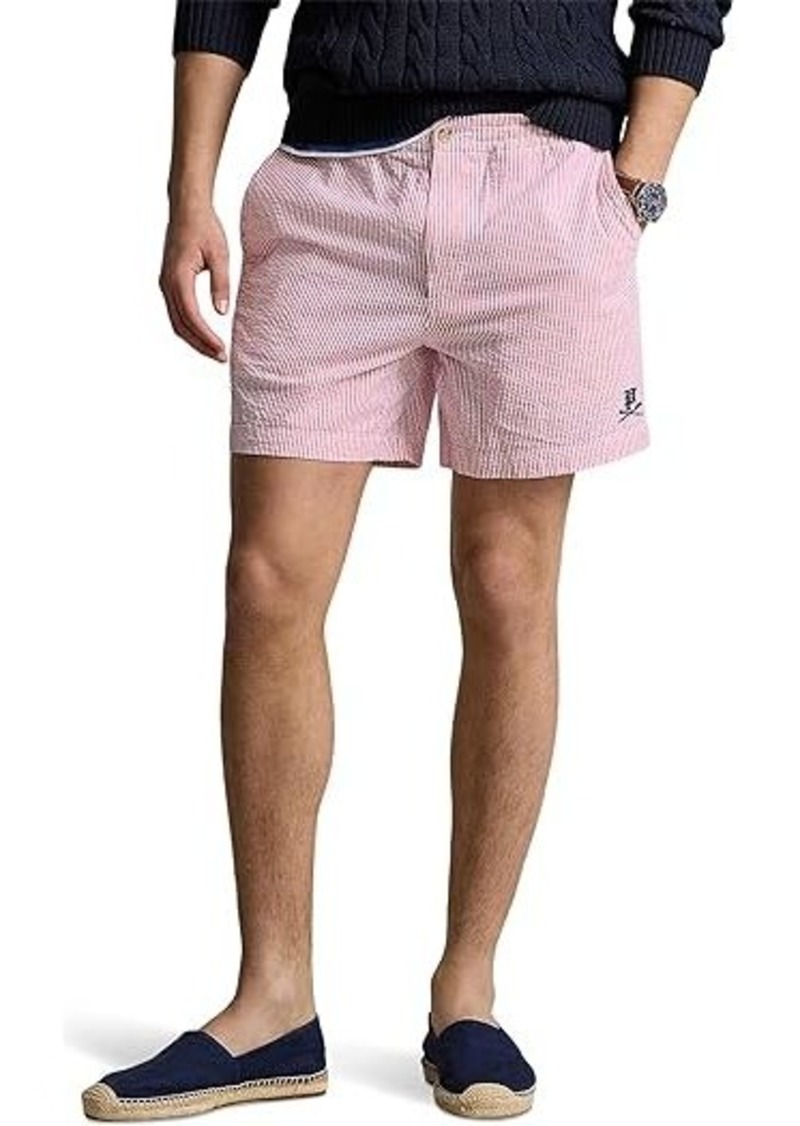 Ralph Lauren Polo 6-Inch Polo Prepster Seersucker Shorts