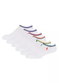 Ralph Lauren Polo 6-Pack Striped Ankle Socks