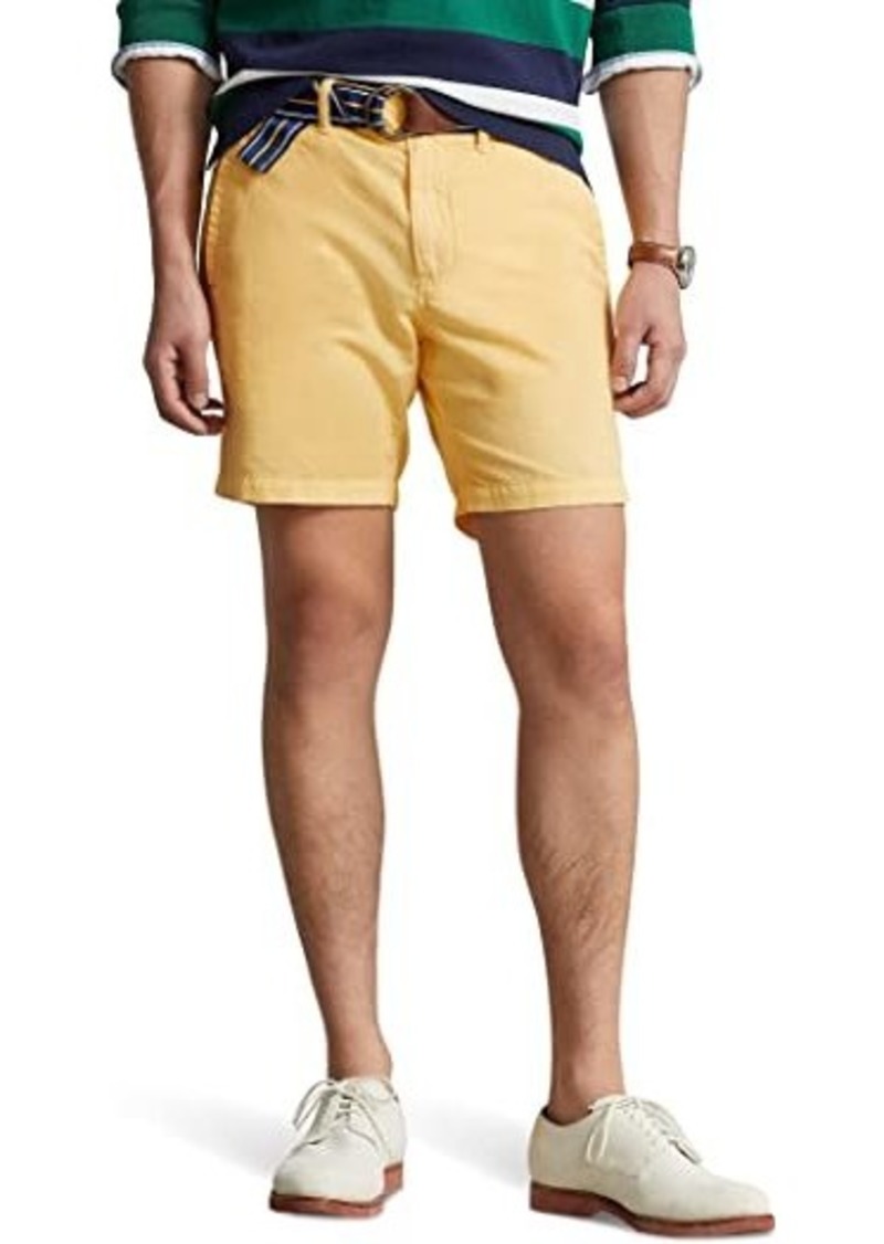 Ralph Lauren Polo 8" Straight Fit Linen-Cotton Shorts
