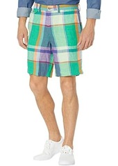 Ralph Lauren Polo 9" Classic Fit Linen Madras Shorts