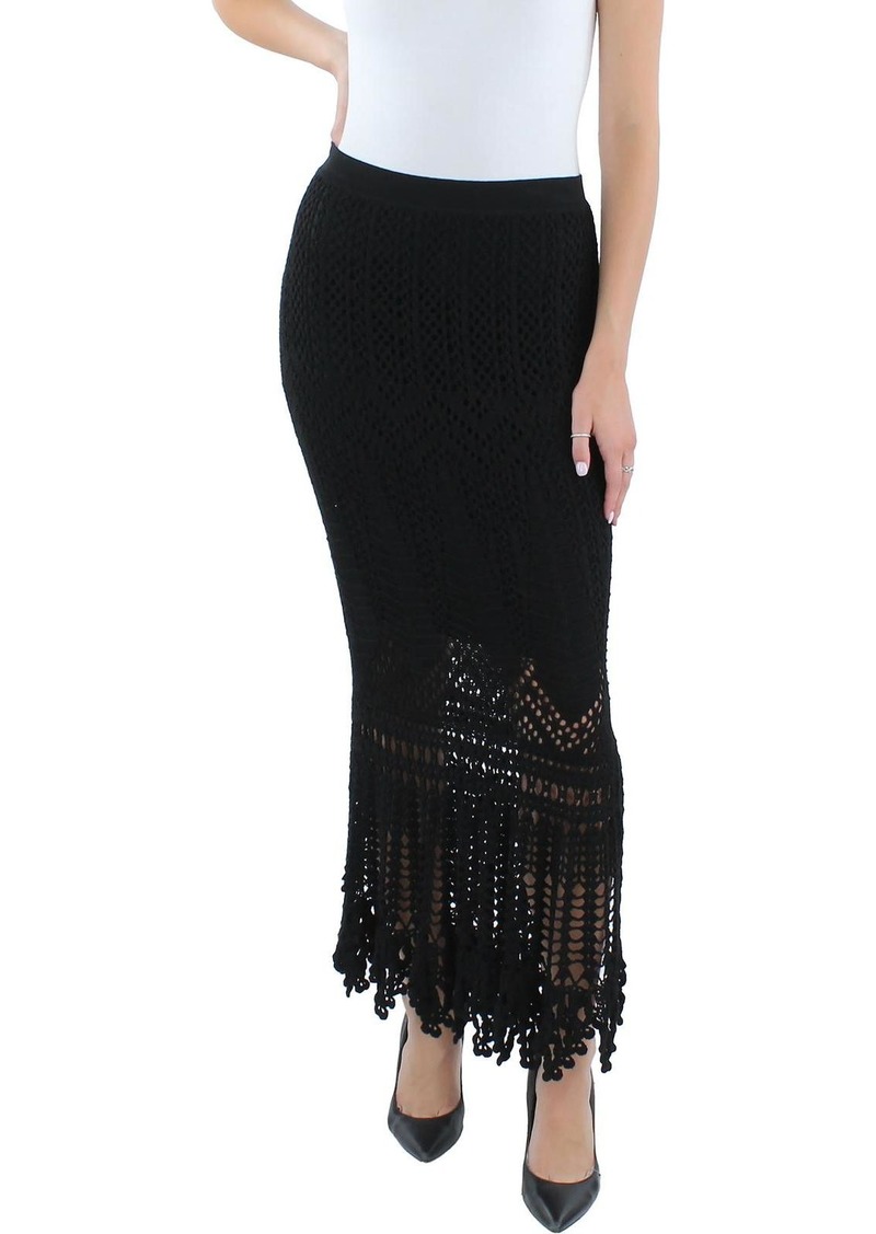 Ralph Lauren: Polo Ali Womens Crochet Long Maxi Skirt