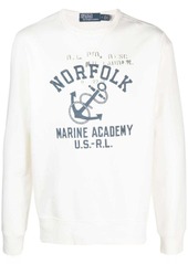 Ralph Lauren Polo anchor-print cotton-blend sweatshirt