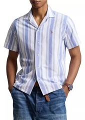 Ralph Lauren Polo Artisan Mesh Button-Front Shirt