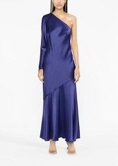Ralph Lauren: Polo asymmetric satin-finish maxi dress
