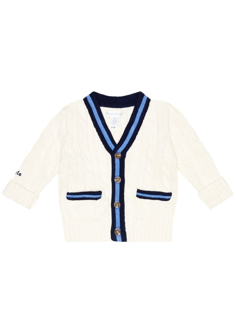 Ralph Lauren: Polo Polo Ralph Lauren Kids Baby Cricket cable-knit cotton cardigan