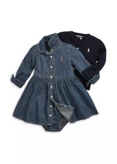 Ralph Lauren: Polo Baby Girl's Denim Shirtdress