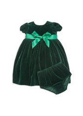 Ralph Lauren: Polo Baby Girl's Velvet Dress & Bloomers