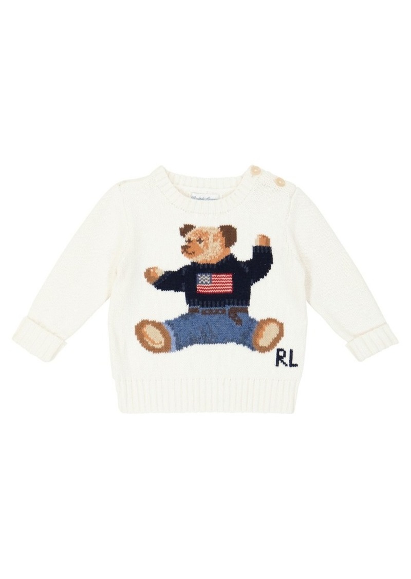 Ralph Lauren: Polo Polo Ralph Lauren Kids Baby intarsia cotton knit sweater