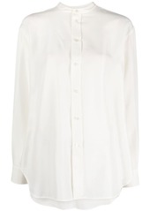 Ralph Lauren: Polo band-collar silk shirt