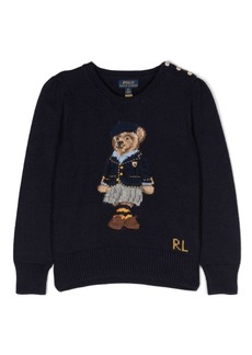 Ralph Lauren Polo Bear intarsia-knit jumper