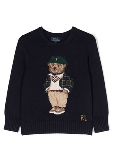 Ralph Lauren Polo Bear intarsia-knit jumper