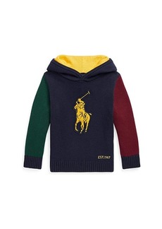 Ralph Lauren: Polo Big Pony Cotton Hooded Sweater (Toddler)