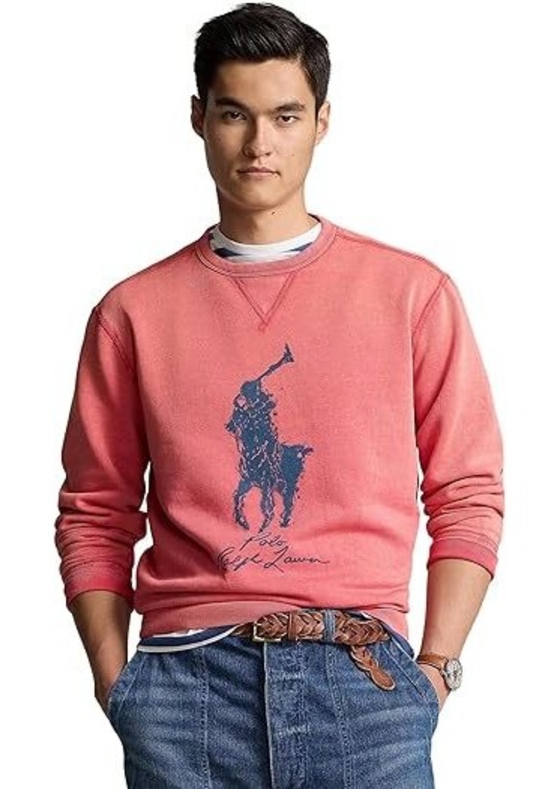 Ralph Lauren Polo Big Pony Garment-Dyed Fleece Sweatshirt