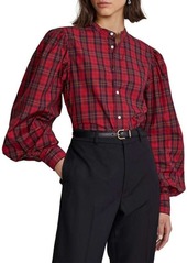 Ralph Lauren: Polo Bishop-Sleeve Plaid Shirt