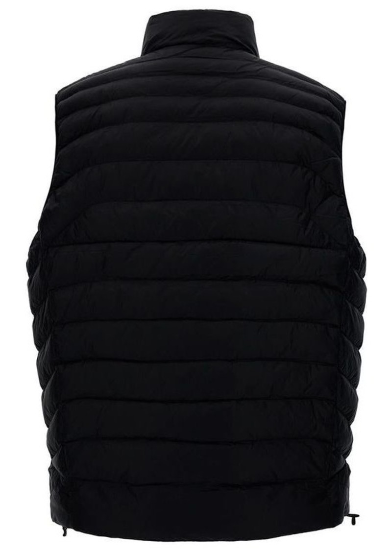 Ralph Lauren Polo Black Sleeveless Down Jacket with Pony Embroidery in Nylon Man