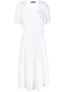 Ralph Lauren: Polo broderie-anglaise belted dress