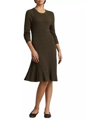 Ralph Lauren: Polo Cable-Knit Cotton-Blend Sweaterdress